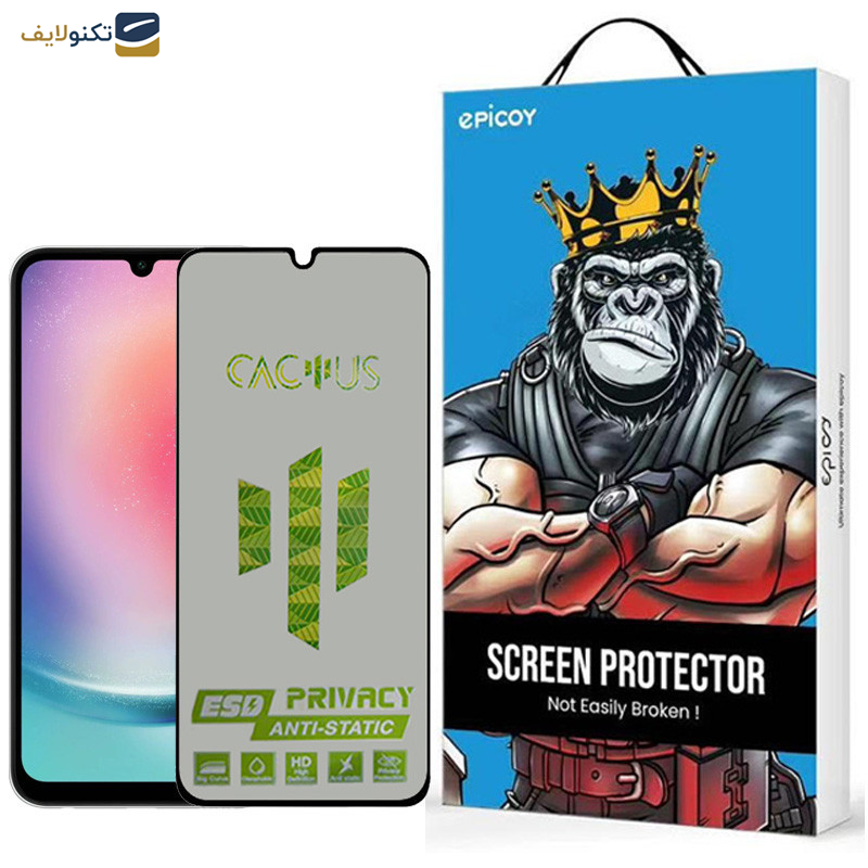  محافظ صفحه نمایش اپیکوی مدل Cactus-ESD-Privacy مناسب برای گوشی موبایل سامسونگ Galaxy A25 5G / A24 4G / A15 4G/5G