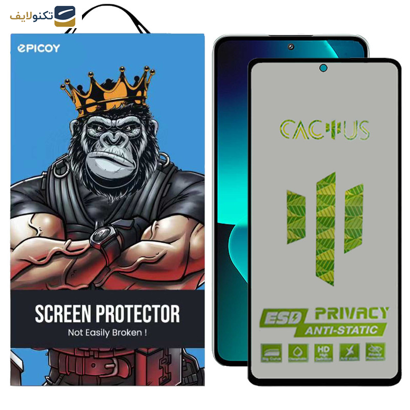 محافظ صفحه نمایش حریم شخصی اِپیکوی مدل Cactus-ESD-Privacy مناسب برای گوشی موبایل شیائومی 13T Pro / 13T / Redmi K60 Ultra