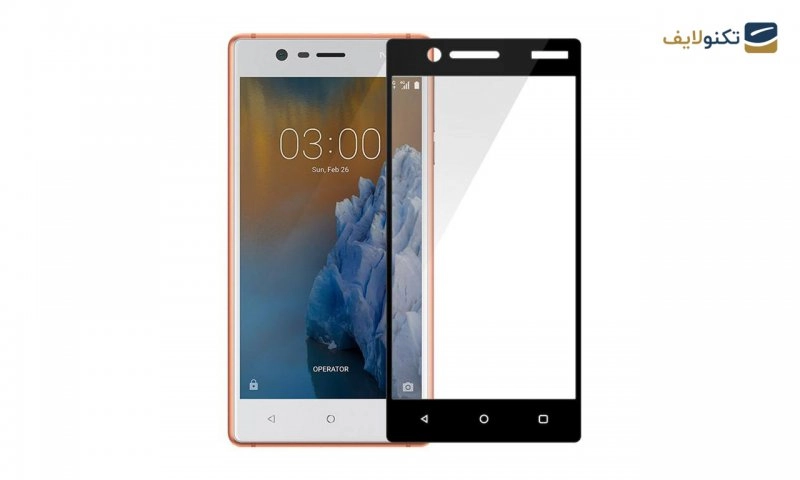 محافظ صفحه نمایش شیشه ای مناسب برای مناسب برای گوشی Nokia 3
