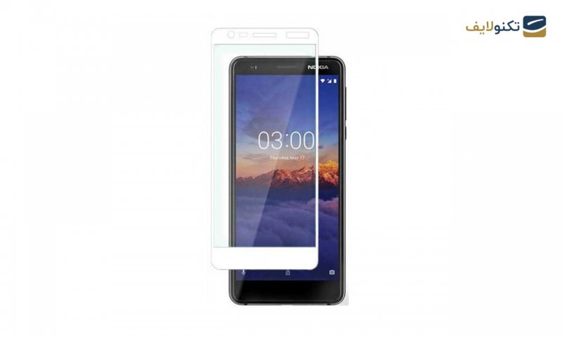 محافظ صفحه شیشه ای تمام چسب نوکیا Nokia 3.1 2018