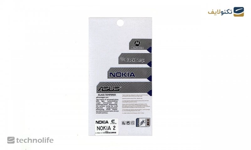 محافظ صفحه شيشه‌ای تخت (گلس) TESLA گوشی Nokia 2 