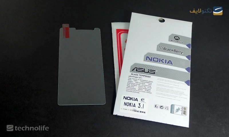 محافظ صفحه شيشه‌ای تخت (گلس) TESLA گوشی Nokia 3.1 
