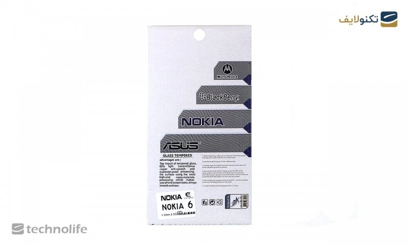محافظ صفحه شيشه‌ای تخت (گلس) TESLA گوشی Nokia 6 