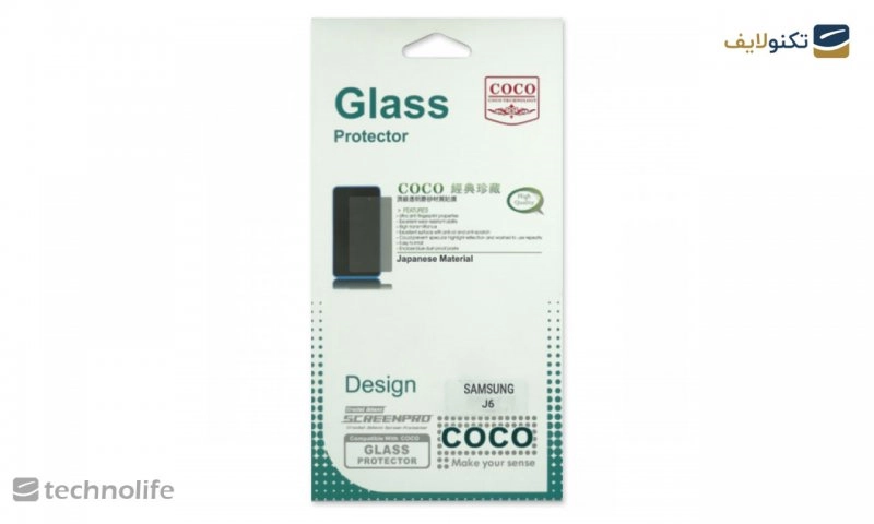 محافظ صفحه شیشه ای تخت (گلس) COCO گوشی سامسونگ Galaxy J6 