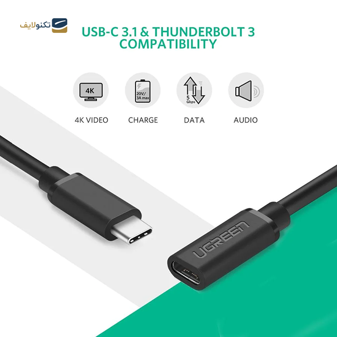gallery-کابل افزایش طول USB-C یوگرین مدل 40574 طول 0.5 متر-gallery-1-TLP-11195_070a5140-63ef-4e1b-a2f1-395d9939628b.png