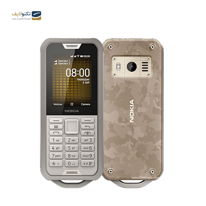 گوشی موبايل نوکيا مدل Nokia 800 Tough 4G دو سیم کارت - ظرفیت 4 گیگابایت