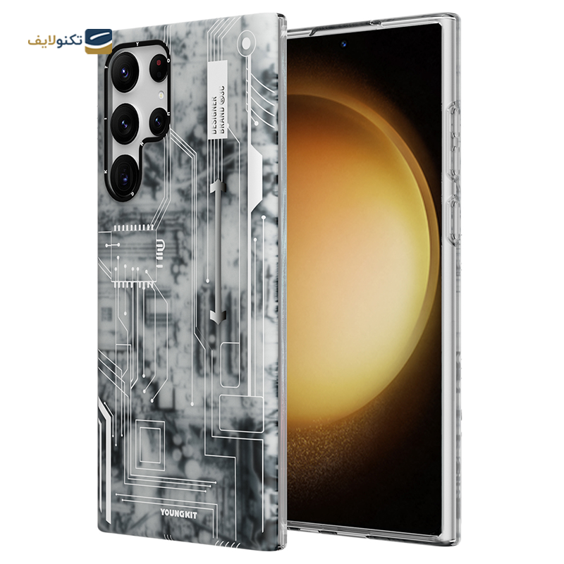gallery-قاب گوشی سامسونگ Galaxy S24 Ultra یانگ کیت مدل Futuristic Circuit Magsafe copy.png