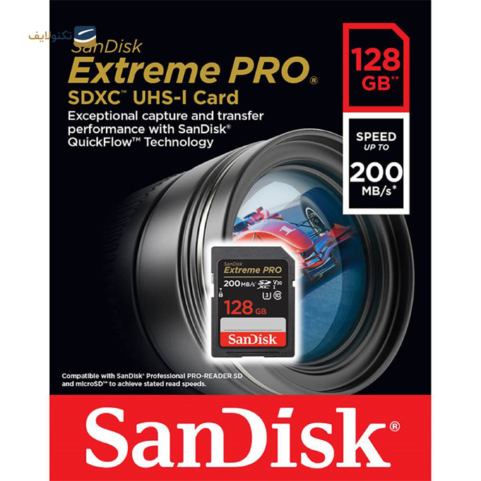 gallery- کارت حافظه SDXC سن دیسک مدل Extreme Pro V30 کلاس 10 استاندارد UHS-I U3 سرعت 200mbps ظرفیت 128 گیگابایت-gallery-1-TLP-9798_4976537e-edfa-4288-893f-e23135610cd6.png