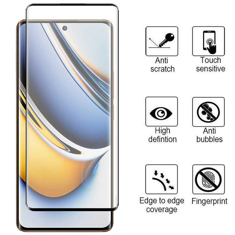 محافظ صفحه نمایش بوف مدل  FullGlue-Max مناسب برای گوشی موبایل ریلمی Realme 11 Pro Plus/11 Pro/10 Pro Plus/Narzo 60 Pro