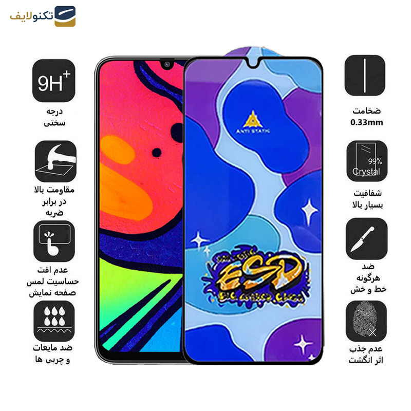  محافظ صفحه نمایش اپیکوی مدل Star ESD مناسب برای گوشی موبایل سامسونگ Galaxy F41 4G/F22/M21 2021 4G/M31 4G