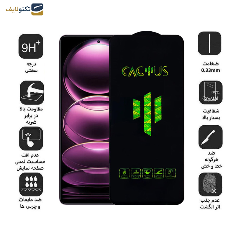 محافظ صفحه نمایش اپیکوی مدل Cactus مناسب برای گوشی موبایل شیائومی Redmi Note 12 Pro Plus /Note 12 Turbo /Note 12 Pro 4G/5G /Note 12 4G/5G /Note 12 (china)