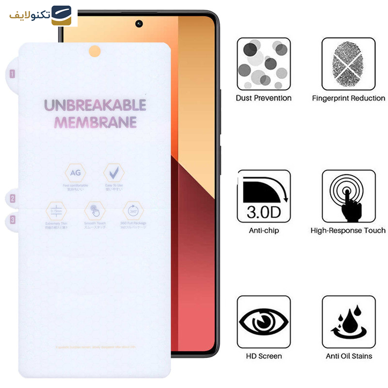 محافظ صفحه نمایش مات بوف مدل Hydrogel-Matte-G مناسب برای گوشی موبایل شیائومی Redmi Note 13 Pro 4G/5G / Note 13 4G/5G / Note 13R Pro