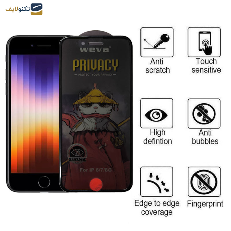 محافظ صفحه نمایش اپیکوی مدل AirBag Privacy مناسب برای گوشی موبایل اپل iPhone 7/ 8/ SE 2020/ SE 2022