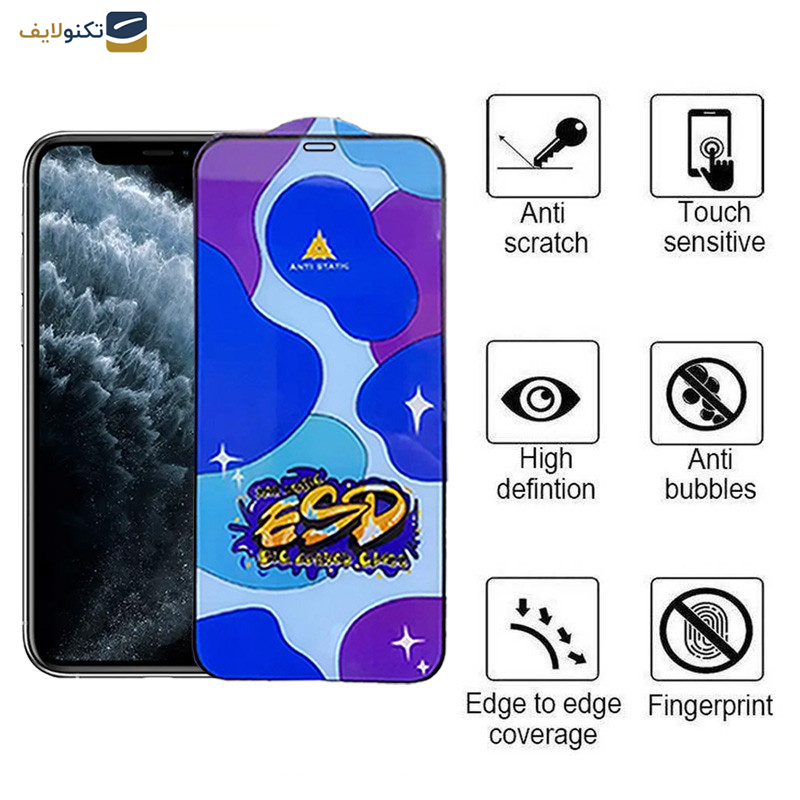 محافظ صفحه نمایش اپیکوی مدل Star ESD مناسب برای گوشی موبایل اپل iPhone 11 Pro/XS/X