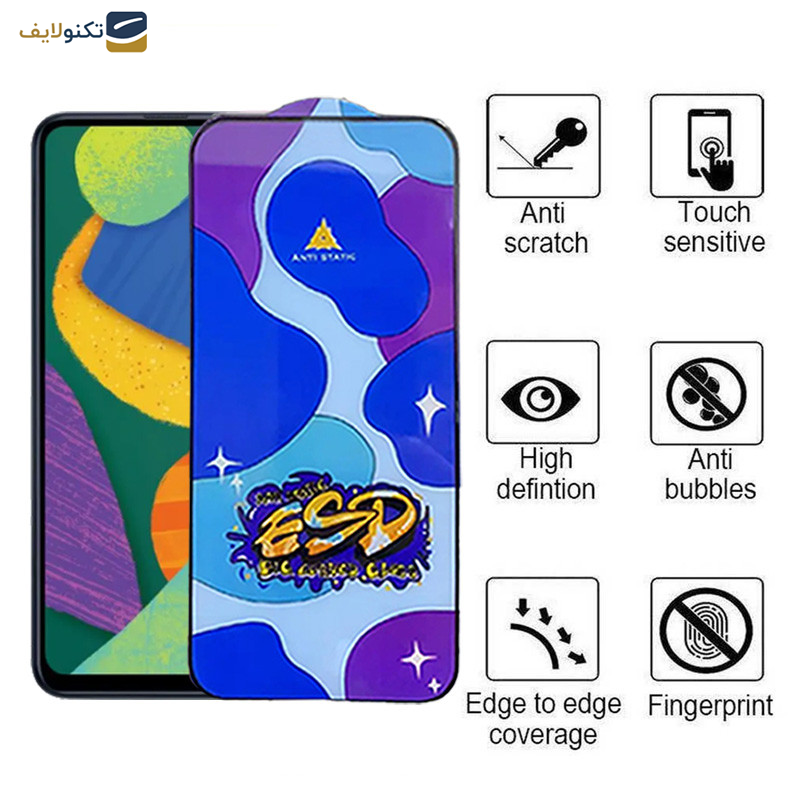  محافظ صفحه نمایش اپیکوی مدل Star ESD مناسب برای گوشی موبایل سامسونگ Galaxy F52 5G/F42 5G/F34 5G/F23 5G/F14 5G/F13 4G