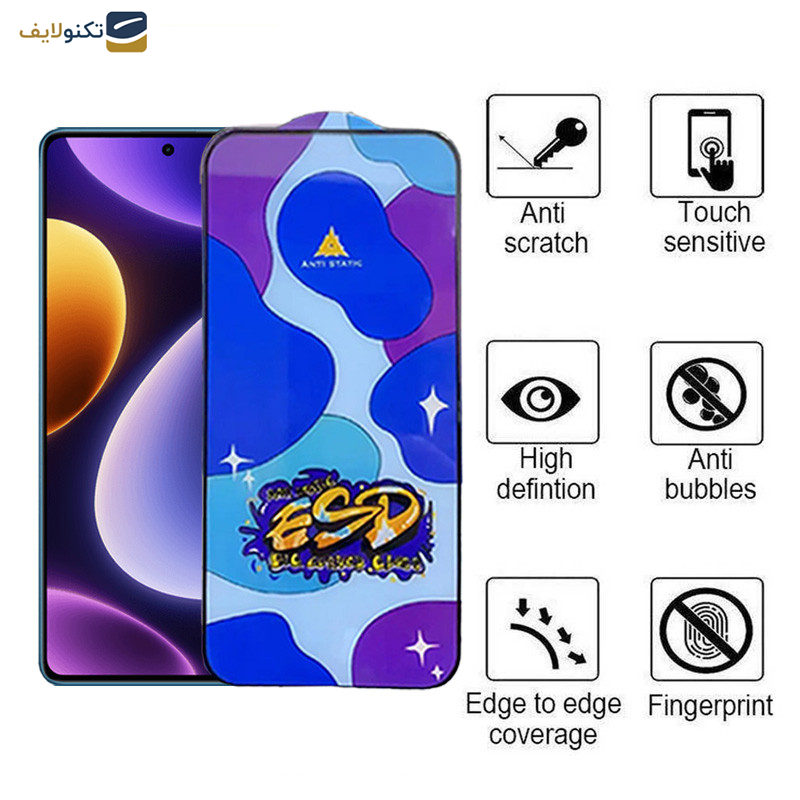 محافظ صفحه نمایش اپیکوی مدل Star ESD مناسب برای گوشی موبایل شیائومی  Redmi Note 12 Explorer/Note 12 Discovery/Note 12 Pro Speed/Note 12R Pro /Note 12 Turbo