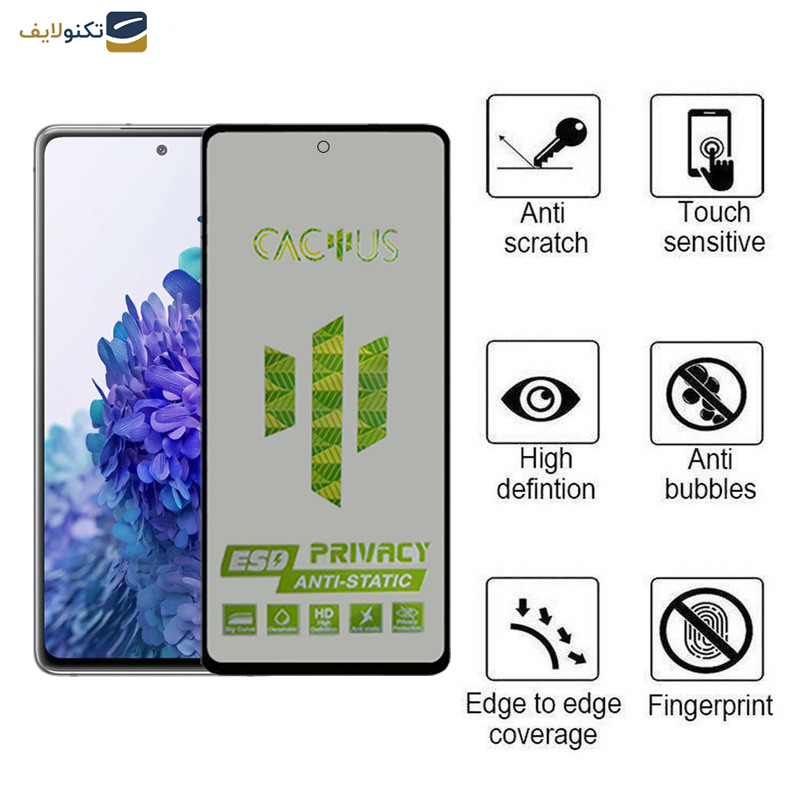 محافظ صفحه نمایش اپیکوی مدل  Cactus-ESD-Privacy مناسب برای گوشی موبایل سامسونگ Galaxy A53/ A52/ A52s/ A51/ S20 FE/ M31s