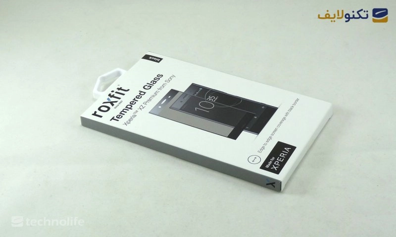 گلس لبه تا لبه Roxfit مدل TMP2172C مناسب برای Xperia XZ Premium 
