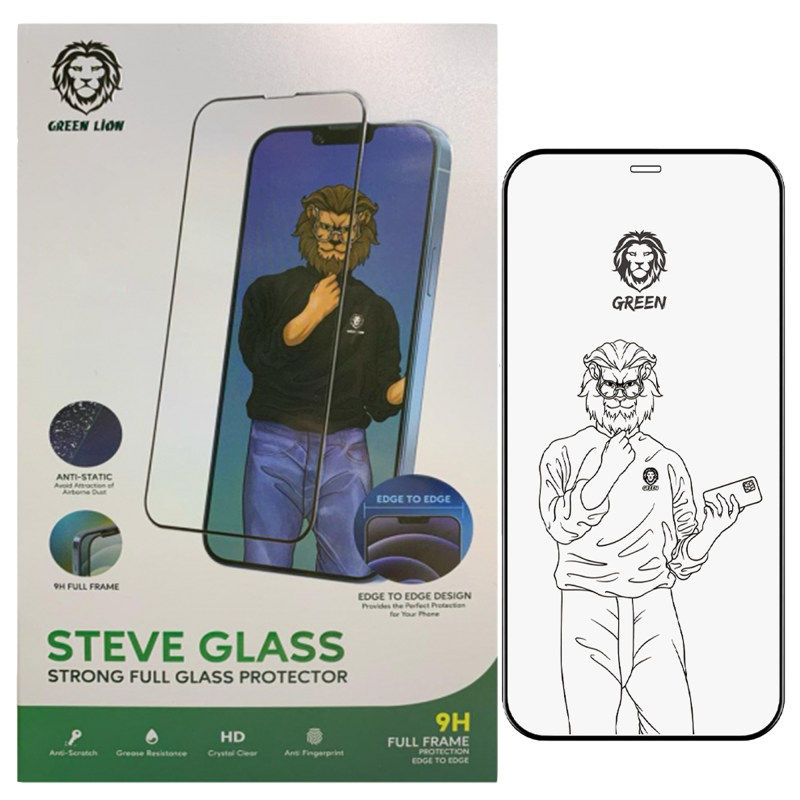 گلس گوشی اپل iPhone 13 / 13 Pro گرین لاین مدل Steve