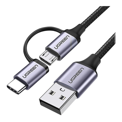 کابل USB به USB-C و Micro USB یوگرین US177 مدل 30875 طول 1 متر-small-image