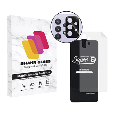 گلس گوشی سامسونگ Galaxy A32 5G شهر گلس مدل 3SNF-Glass به همراه محافظ پشت گوشی و لنز دوربین
