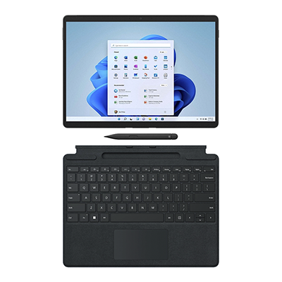 تبلت مایکروسافت مدل Surface Pro 8 i5 ظرفیت 256 گیگابایت رم 8 گیگا‌بایت با کیبورد با کیبورد Signature Black و قلم Slim Pen 2 -small-image