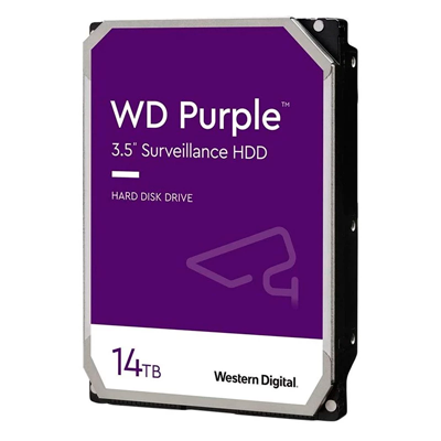 هارد دیسک اینترنال وسترن دیجیتال مدل Purple WD140PURZ ظرفیت 14 ترابایت