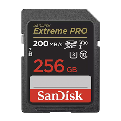 کارت حافظه SDXC سن دیسک مدل Extreme Pro V30 کلاس 10 استاندارد UHS-I U3 سرعت 200mbps ظرفیت 256 گیگابایت