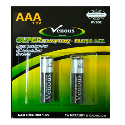 باتری نیم قلمی ونوس مدل PVB02 بسته 2 عددی-small-image