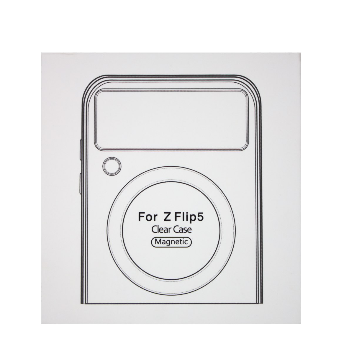 کاور گوشی سامسونگ Galaxy Z Flip 5 مدل Clear Case Magnetic