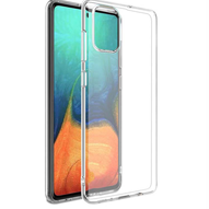قاب ژله‌ای شفاف داخل کارتون مناسب برای گوشی سامسونگ مدل Galaxy A51