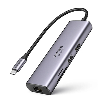 هاب USB-C یوگرین 7 پورت مدل CM512 90568