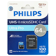  کارت حافظه فیلیپس Micro SDHC Card FM64MP65B Class10 64GB Ultra Pro