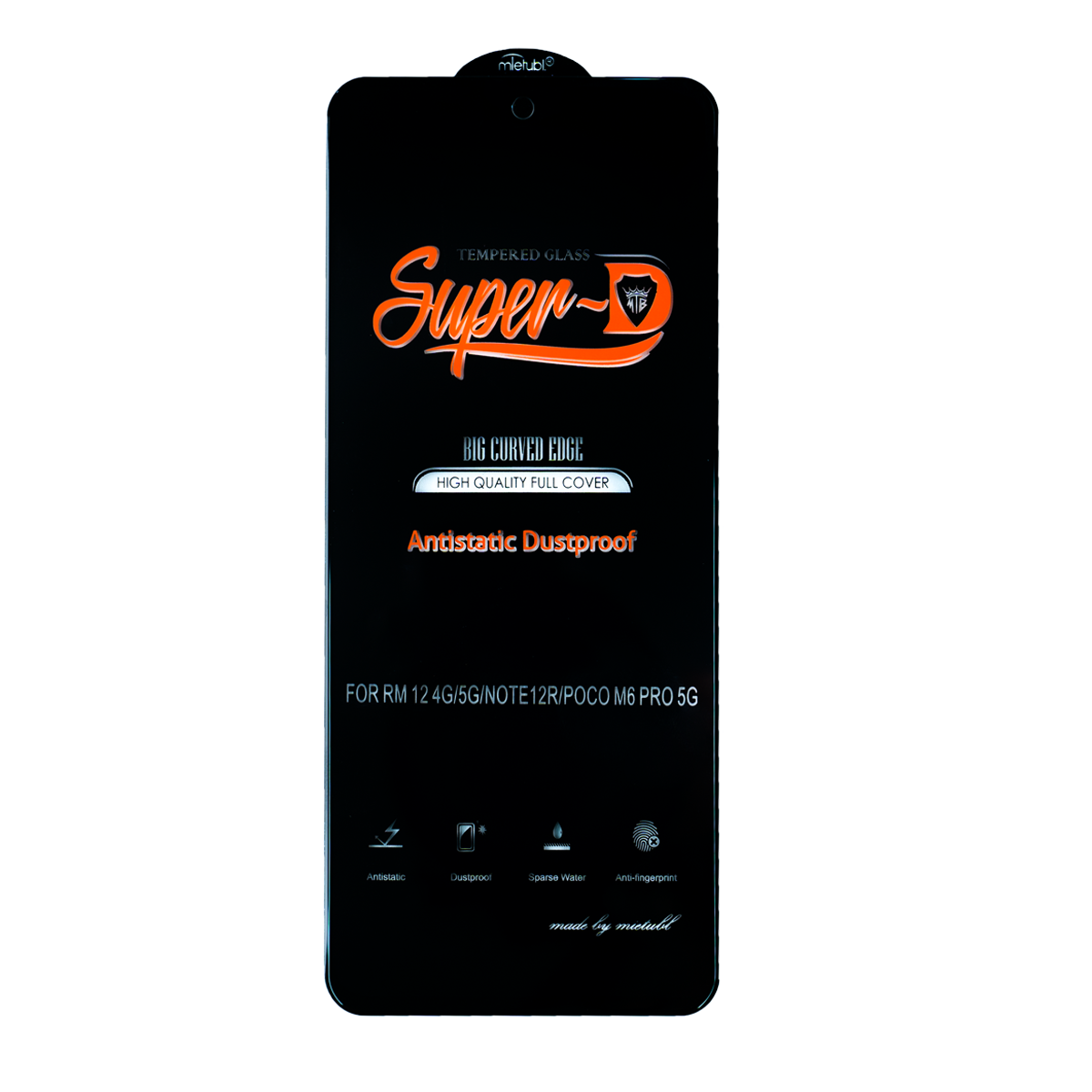گلس گوشی شیائومی Redmi Note 12R مدل Super D آنتی استاتیک