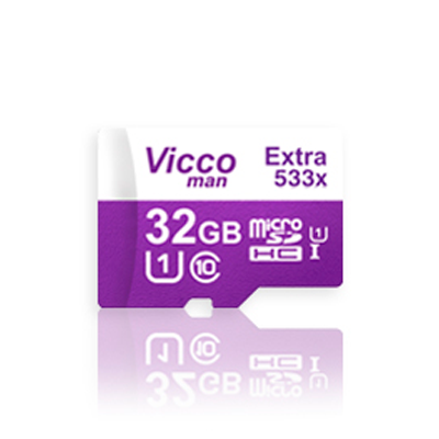 کارت حافظه microSDHC ویکومن مدل Extra 533x کلاس 10 استاندارد UHS-I U1 سرعت 80MBps ظرفیت 32 گیگابایت