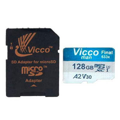 کارت حافظه microSDXC ویکومن مدل Final 600X کلاس 10 استاندارد UHS-I U3 سرعت 100MBps ظرفیت 128 گیگابایت به همراه آداپتور -small-image