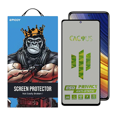گلس حریم شخصی گوشی شیائومی Poco X3 NFC اپیکوی مدل Cactus-ESD-Privacy