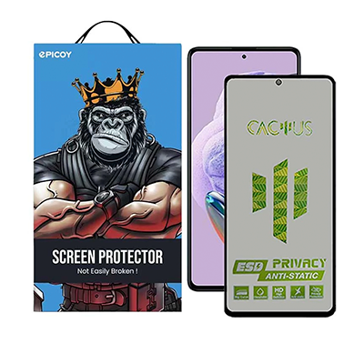 گلس حریم شخصی گوشی شیائومی Redmi Note 11 Pro 5G اپیکوی مدل Cactus-ESD-Privacy