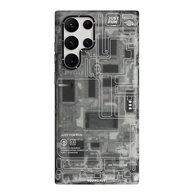 قاب گوشی سامسونگ Galaxy S23 Ultra یانگ کیت مدل Futuristic Circuit-small-image