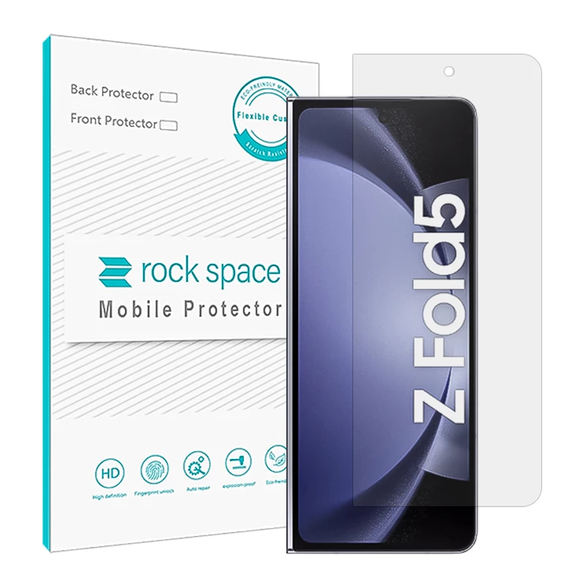 گلس گوشی سامسونگ Galaxy Z Fold 5 راک اسپیس مناسب برای نمایشگر اول مدل Hydrogel HGL
