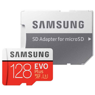 کارت حافظه microSDXC سامسونگ مدل Evo Plus کلاس 10 - ظرفیت 128 گیگابایت به همراه آداپتور SD