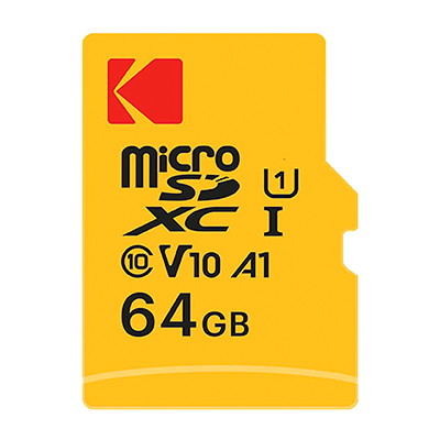 کارت حافظه‌ microSDXC کداک کلاس 10 استاندارد UHS-I U1 A1 مدل Premium Performance V10 ظرفیت 64 گیگابایت همراه با آداپتور SD