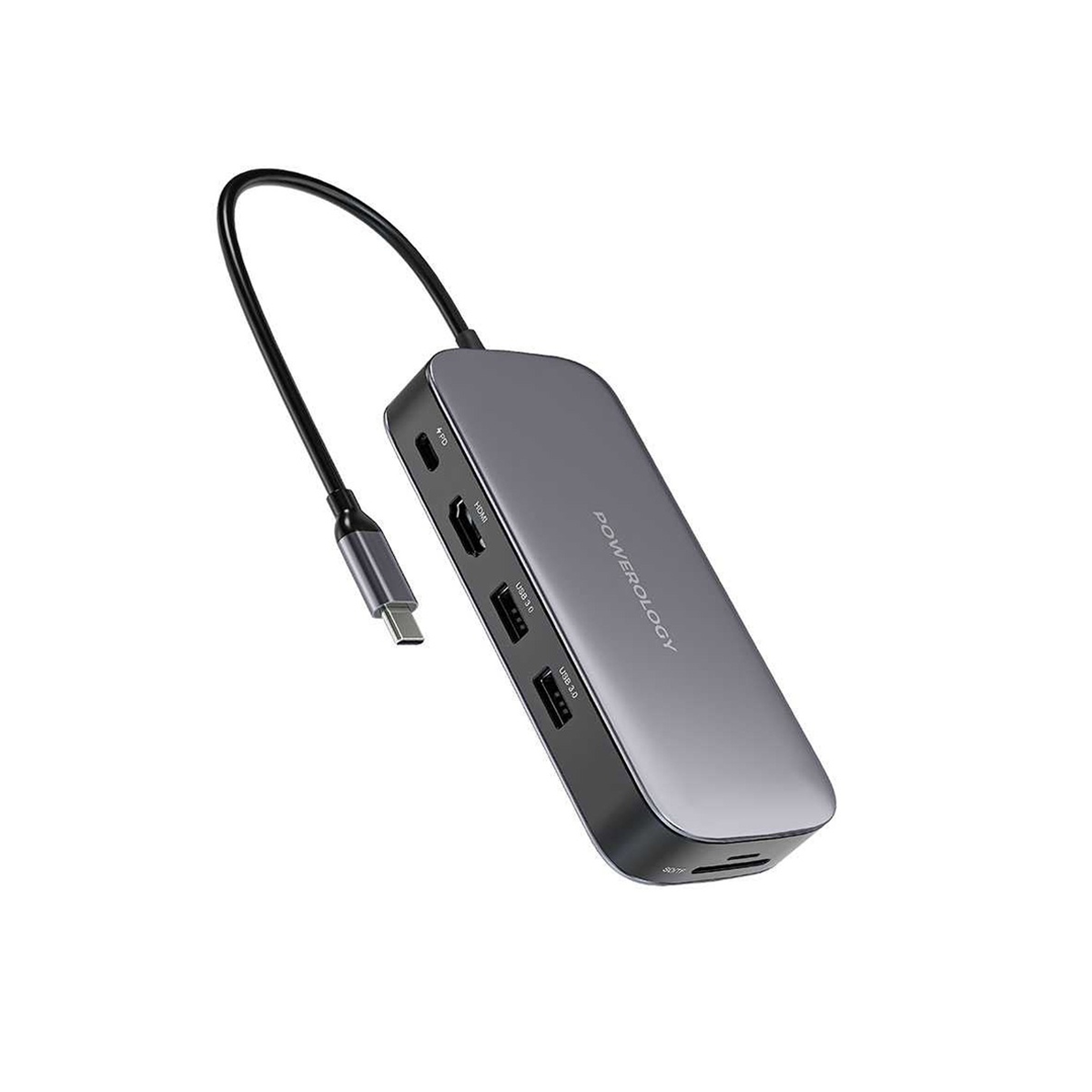  هاب USB-C پاورولوجی 6 پورت مدل SSD Drive-small-image