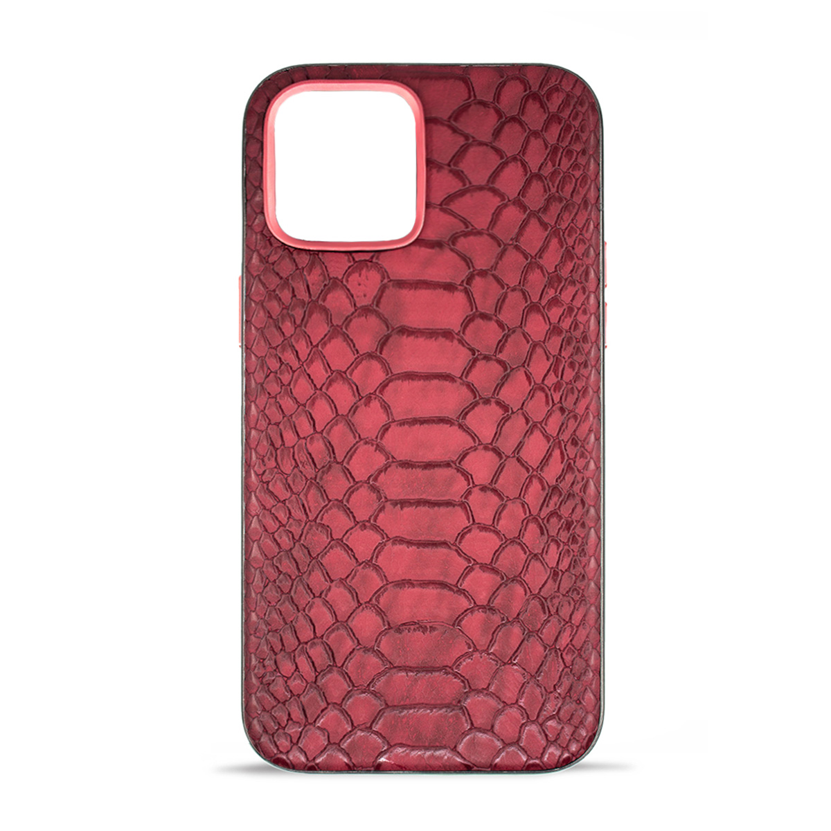 قاب گوشی اپل iPhone 12 مک کوی مدل Snake Skin چرمی