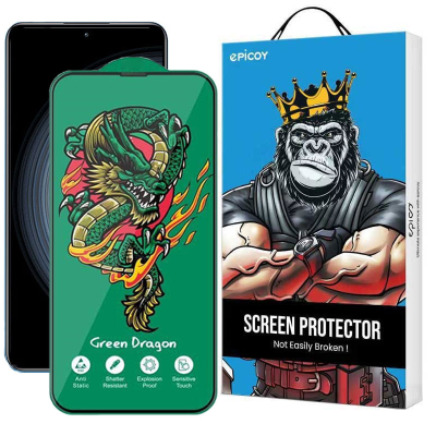 محافظ صفحه نمایش اپیکوی مدل Green Dragon ExplosionProof مناسب برای گوشی موبایل شیائومی Redmi K50 Ultra/ K50 Gaming/ K50 Pro/ K50 5G 