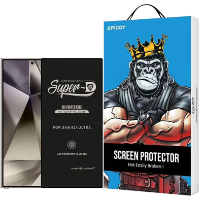 محافظ صفحه نمایش اپیکوی مدل Super 5D مناسب برای گوشی موبایل سامسونگ Galaxy S24 Ultra 