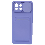 کاور سیلیکونی محافظ لنزدار کشویی مدل جا کارتی دار مناسب برای گوشی موبایل شیائومی Mi 11 Lite