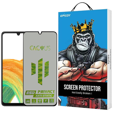 محافظ صفحه نمایش حریم شخصی اپیکوی مدل Cactus-ESD-Privacy مناسب برای گوشی موبایل سامسونگ Galaxy A33 - A32 4G - A31 - A30S - A22 4G - A30 - A50 - A50s - A40s - A20 - A12 - M32 4G - M30s - F41 - F22