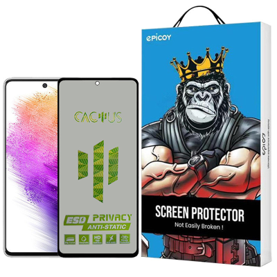 محافظ صفحه نمایش حریم شخصی اپیکوی مدل Cactus-ESD-Privacy مناسب برای گوشی موبایل سامسونگ Galaxy A73 5G - A72 4G - 5G - M54 - M53 5G - M52 -  M5 - A71 - A81 - A91 - M62 - F62-S10 Lite - Note 10 Lite