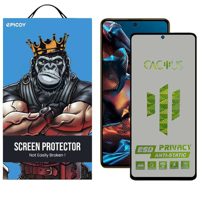 محافظ صفحه نمایش حریم شخصی اِپیکوی مدل Cactus-ESD-Privacy مناسب برای گوشی موبایل شیائومی Xiaomi Poco X5 Pro - Poco X5 - Poco X4 Pro 5G